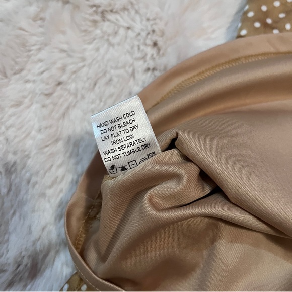 Golden Polka Dot Minidress - Picture 3 of 6